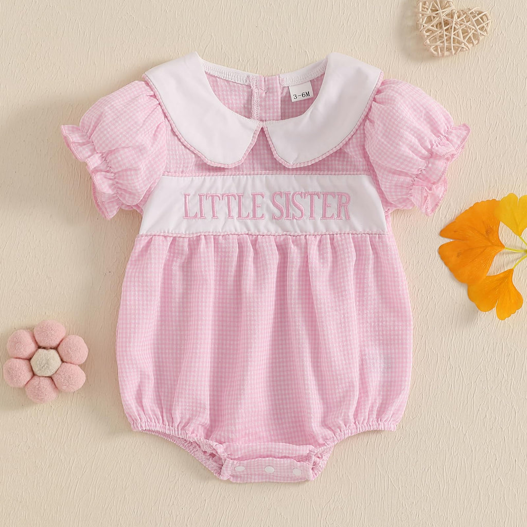 Big Sister Little Sister Matching Outfits Baby Girl Smocked Dress