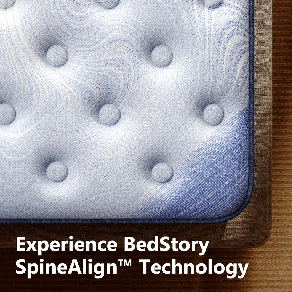 Firm Cal King Mattress 14 Inch - Luxe Hybrid Mattress with Gel Memory Foam, Extra Spinal Support, Ergonomic Zone with