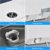 Countertop Dishwasher, 5 Programs Portable Dishwasher with Touch Control & Air-Drying Function