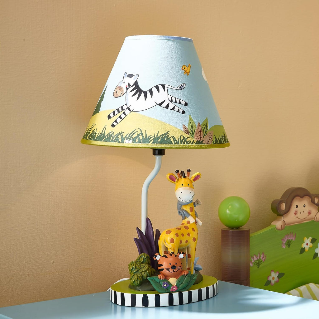 Sunny Safari Kids' Animals Table Lamp, Multicolor