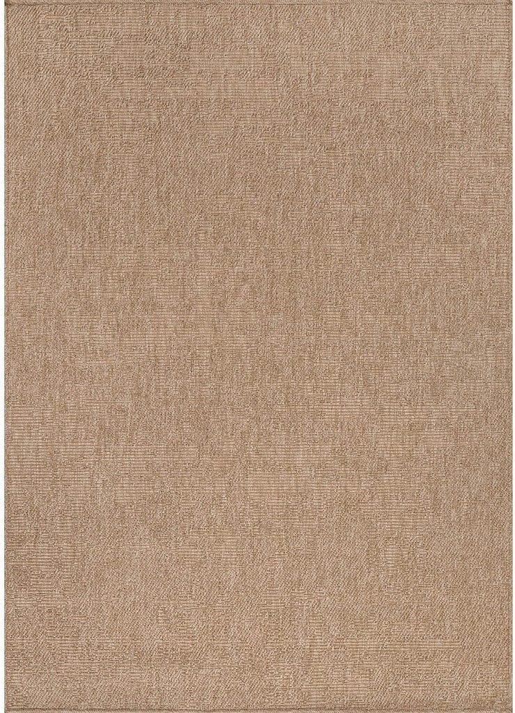 Easy Jute Rug, Indoor Outdoor Natural Color Fiber Area Rugs Patio and Kitchen Rug, Solid Boho Woven Design