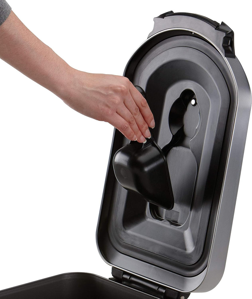 Large Pet Food Storage Container, Holds 30-35 lb / 14-16 kg of Dry Dog Food, Cat Food, or Bird Seed, Airtight