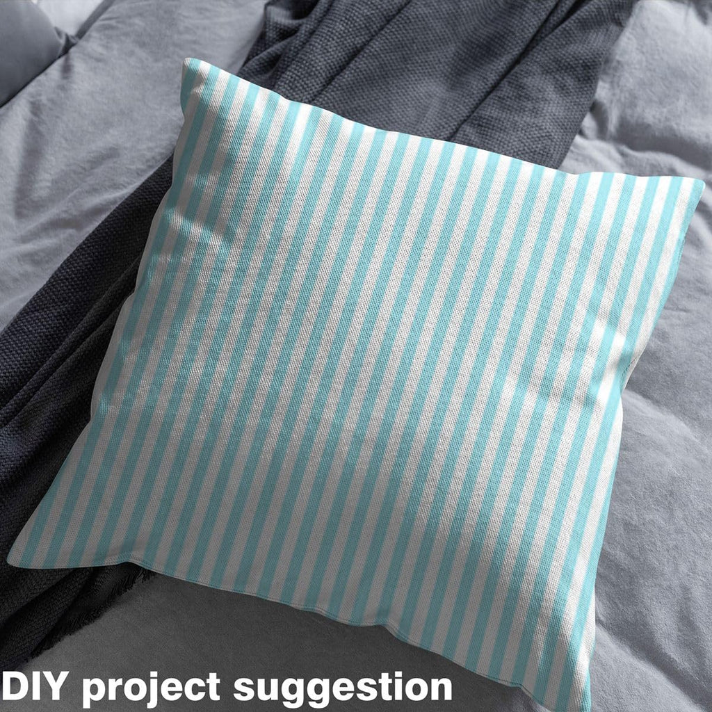 Stripes Fabric by The Yard, Modern Simple Style Striped Soft Polyester No Stretch Fabric, Minimalism Decorative