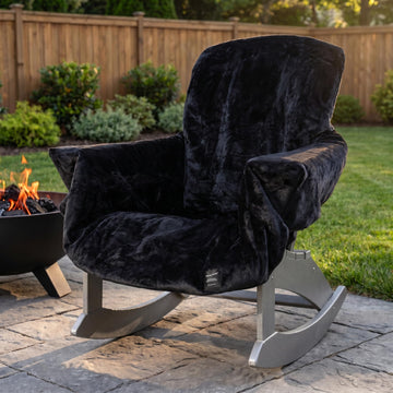 The Chair Blanket - Reversible, Waterproof & Fleece-Lined - Stretchable Elastic Back - Original Patio Chair Cover