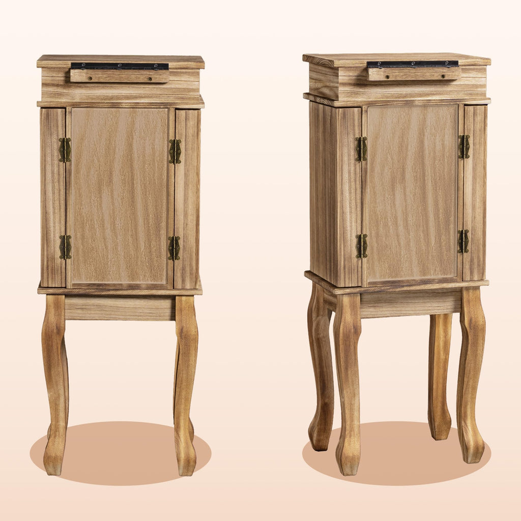 Standing Jewelry Armoire for Women, 7 Drawers & 2 Side Doors