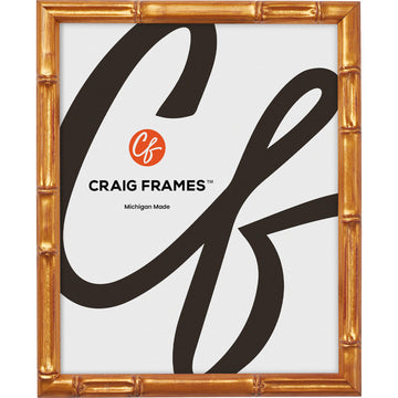 Frames 28x30 Vintage Gold Poster Frame, Faux Bamboo