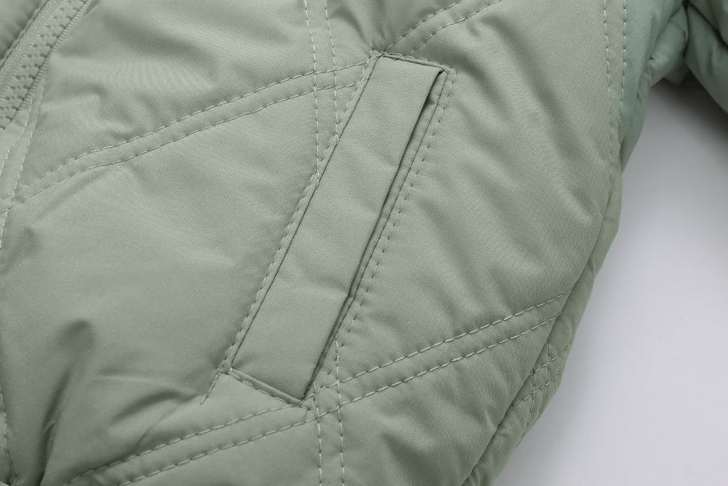 Toddler Winter Jackets Fleece Lined Coat Boys Warm Hooded Coat Girls Zipper Outerwear for Kids 1-6 Years