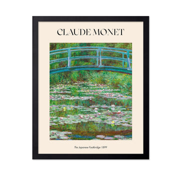 Master Monet Poster - Bridge Over a Pond of Water Lilies Print - Flower Art - Abstract Art - Impressionism Art