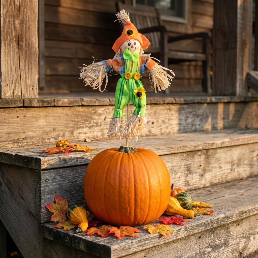 4 Pack Scarecrow Picks, 12.6 in Fall Scarecrow Decorations