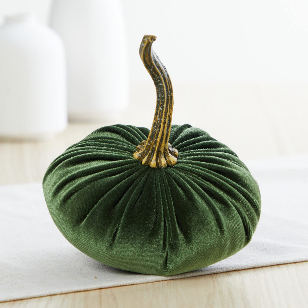 Set of 3 Small Velvet Pumpkins, classic fall pumpkin decor, hygge home, cozy fall vibe, Thanksgiving tablescape, fall