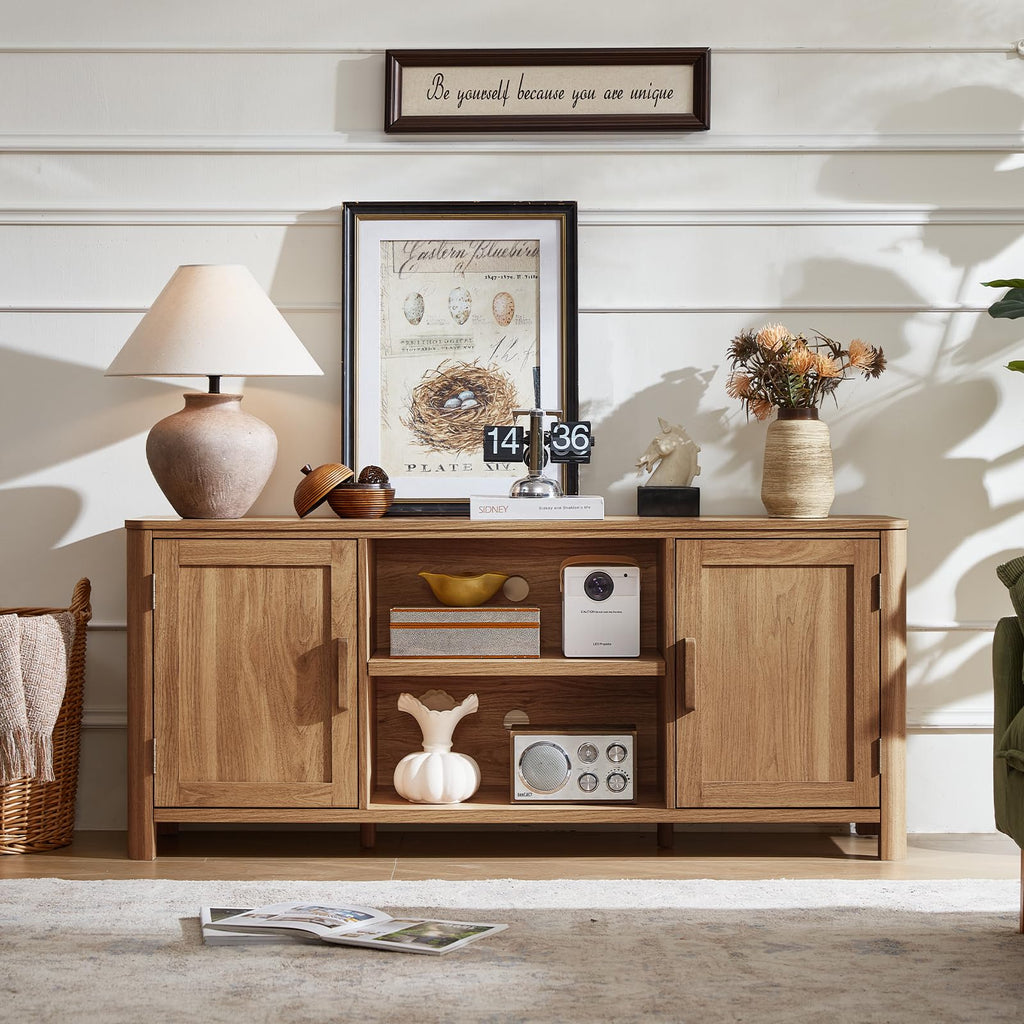 Farmhouse 55" Tv Stand Up for 65 in TV, Tv Consoles