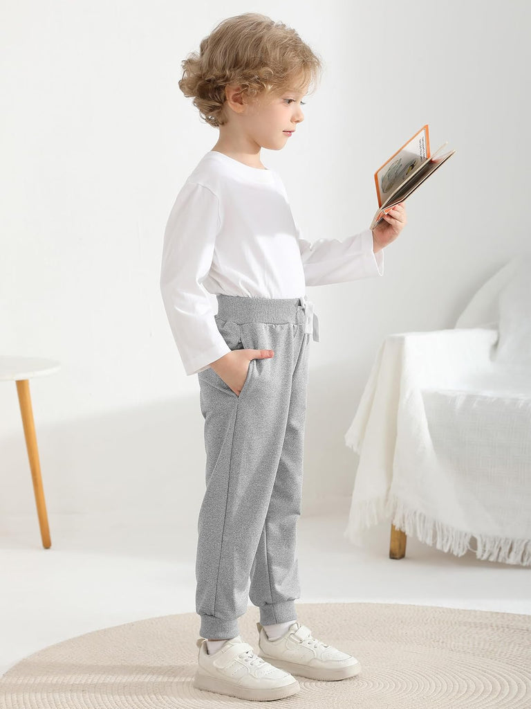 3 Pack Toddler Boys Sweatpants Active Jogger Pants for Kids