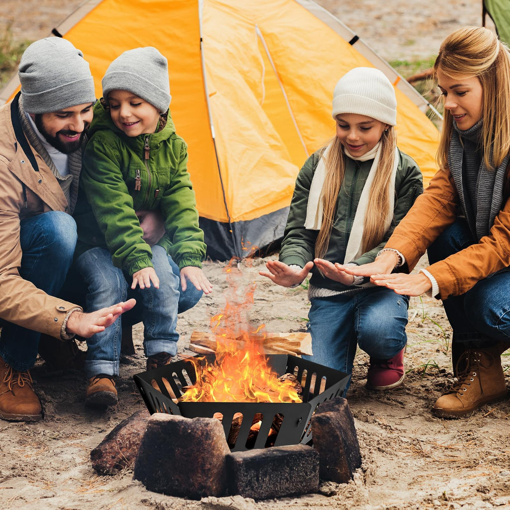 24-Inch Portable Fire Pit with Carry Bag