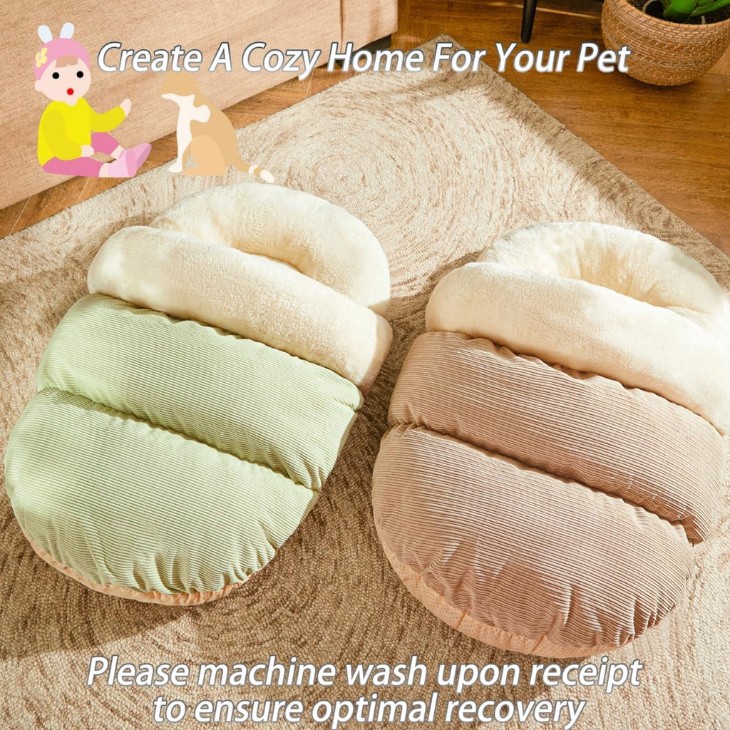 Bed for Dog and Cat, Pet Bed, Ultra Soft Cute Plush Slipper Cat Cave Bed, Anti Slip Warm Pet House Nest