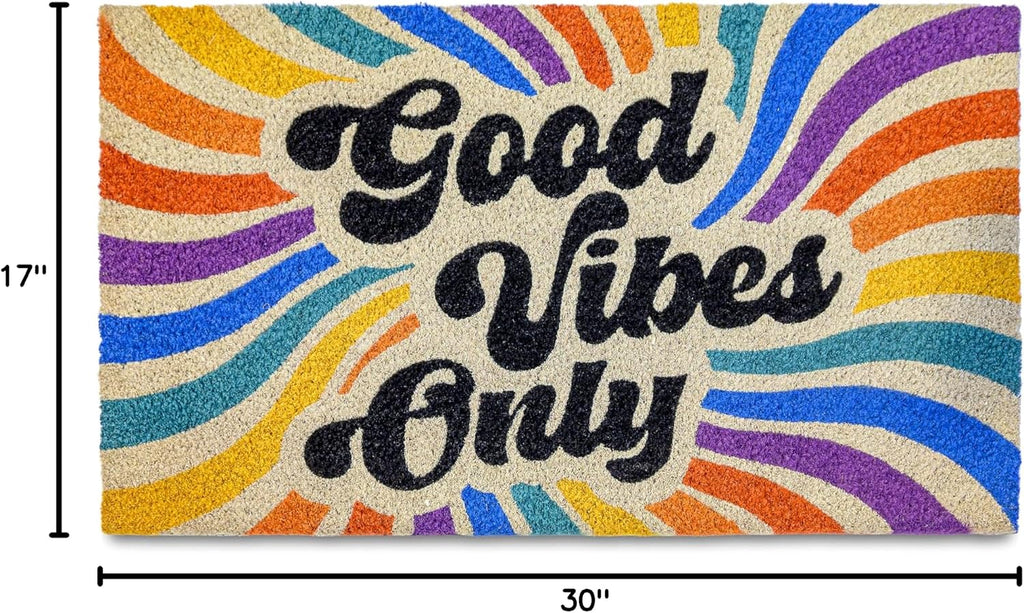 Good Vibes Only Door Mat 30x17 Inch, Good Vibes Welcome Mat, Good Vibes Mat, Good Vibes Doormat, Good Vibes Only Mat
