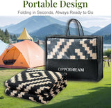 Outdoor Rug 9x12 Patio Waterproof, Large Outdoor Plastic Straw Rug, Reversible Out Door Carpet Campi