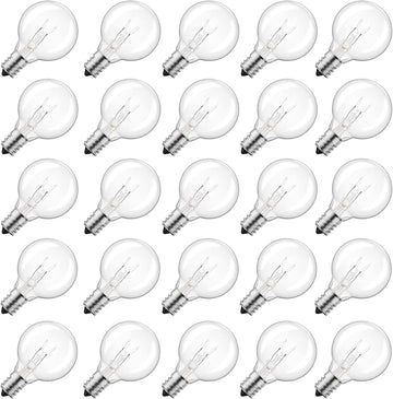 G40 Replacement Light Bulbs, 5W Clear Bulb fits E12 Base