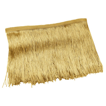 Chainette Fringe Trim, Gold, 6" Wide, 10 Yards