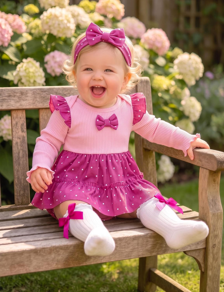 Baby Girl Outfits Long Sleeve Romper Sets Newborn Clothes