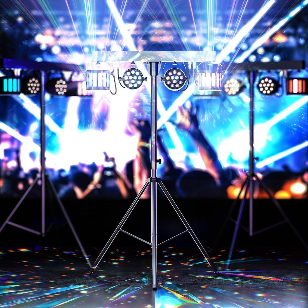 5 in 1 DJ Lights with Stand Combination Party Light Dj Disco Lights Stage Lighting for Parties 3/6/15CH with Sound