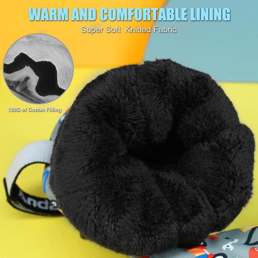 Waterproof &Breathable Kids Snow Gloves, Toddler Winter Warm Ski Gloves for Boys Girls