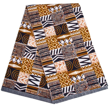 African Fabric 6 Yards Tribal Ankara Prints Fabric Kente Cloth for Sewing Party Dress Dashiki