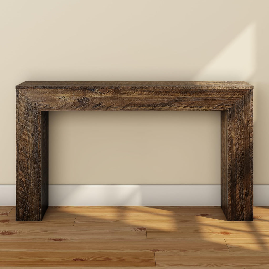 Camden Console Table, 56 Inch, Rustic Barnwood