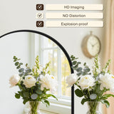 Vanity Bathroom Mirror for Wall, 2 Pack 30"x20" Arched Bathroom Mirror for Over Sink, Arched Metal Frame , Hanging or