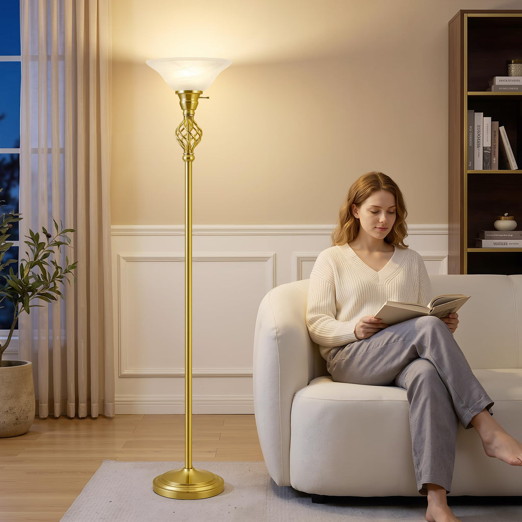 Torchiere Floor Lamp, LED Standing Reading Light