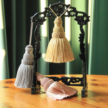 Colorful Tassel Key Tassels DIY Accessories(Gold) - 2Pcs
