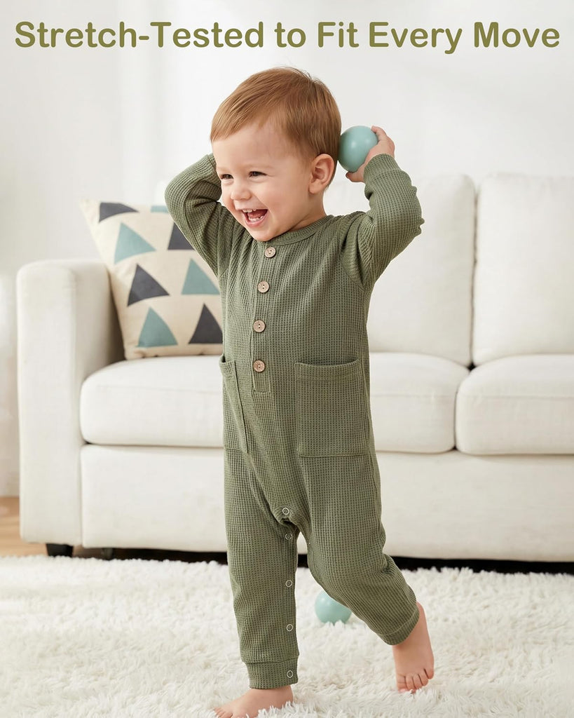 Baby Boy Rompers Long Sleeve Jumpsuit Infant Knit Outfits Clothes