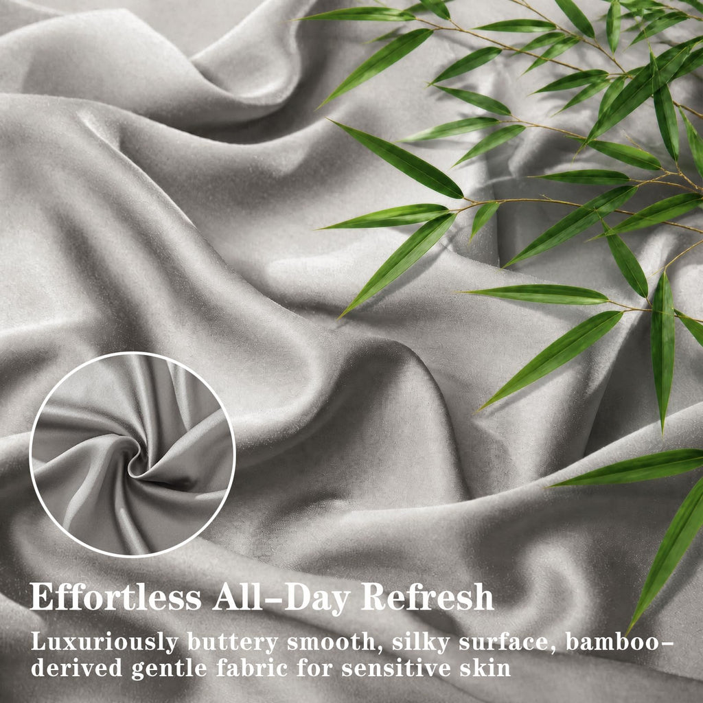 Bamboo Duvet Cover Set Linen 100% Viscose derived from Bamboo
