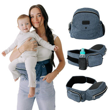 The Original Premium Quality Hip Seat Carrier - Safety-Certified Baby & Toddler Carrier with Secure Safety Buckles