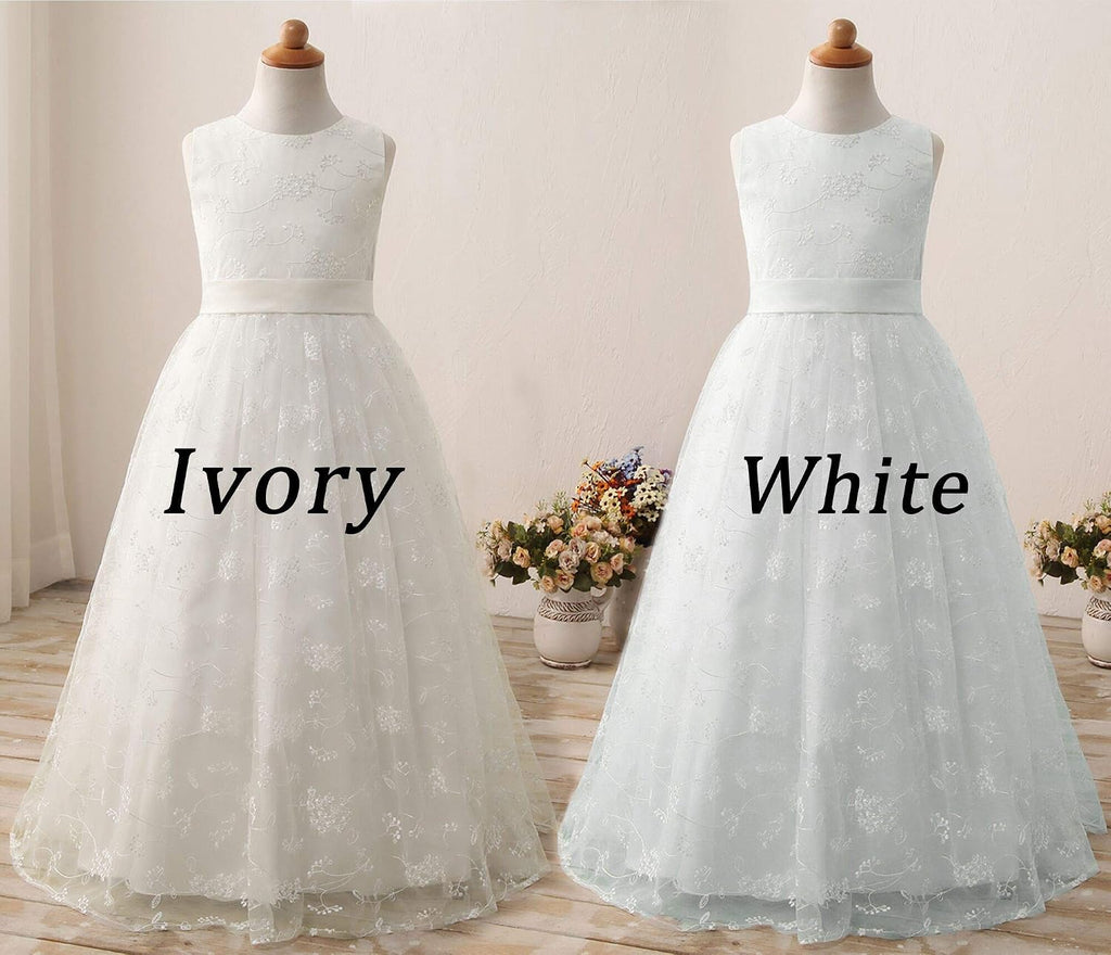Lace A-Line Flower Girl Dress
