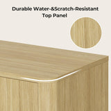 66" Sideboard Buffet Cabinet with Storage, Modern Console Cabinet with 4 Doors & Adjustable Shelves