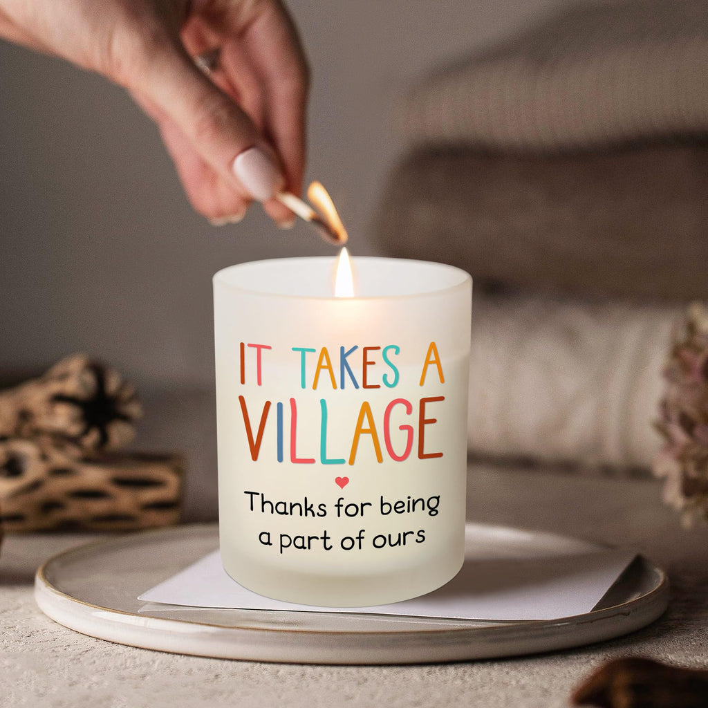 Christmas Teacher Gifts for Women - Vanilla Lavender Candle 10 oz