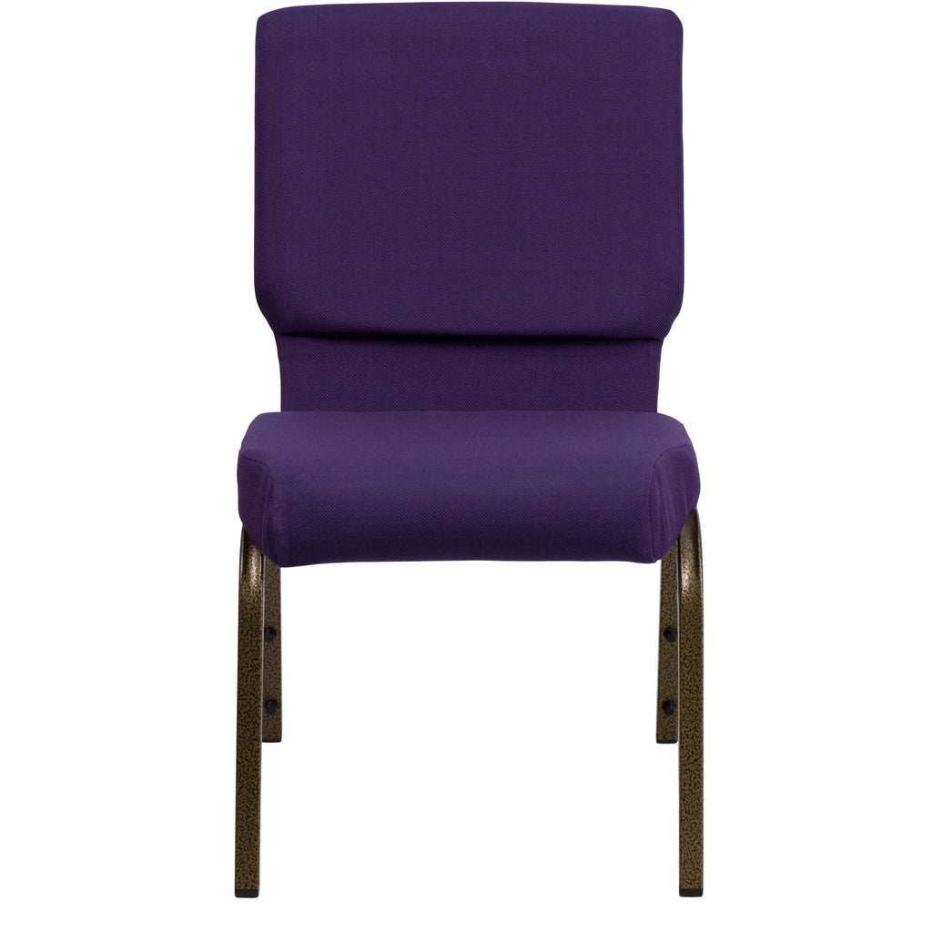 Purple Stacking Auditorium Chair with 19" Seat