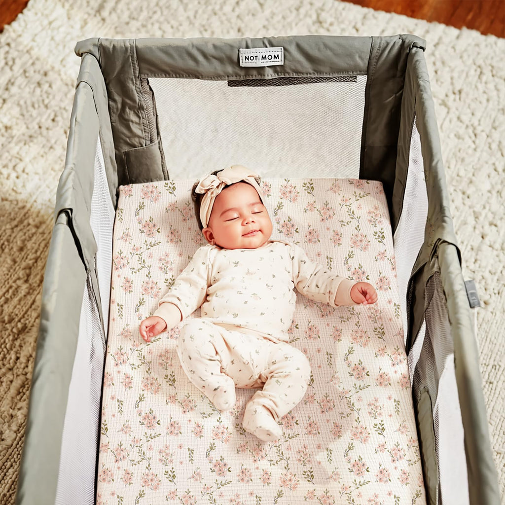 Muslin Mini Crib Sheets: Pack and Play Sheets 38" x 26"