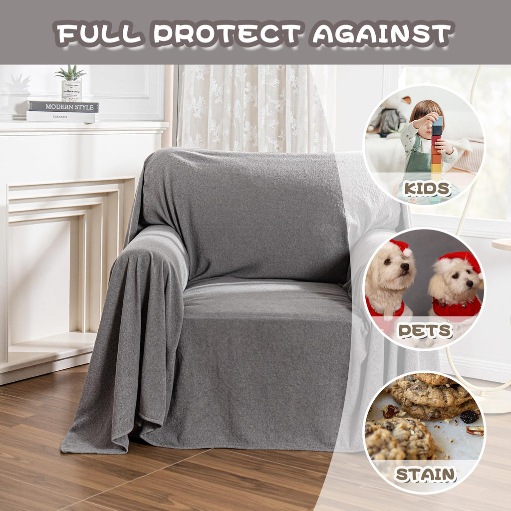 Chair Covers, Recliner Chair Covers, Arm Chair Covers Washable, Couch Cover for Dogs, Sofa Slipcovers for 1 Cushion