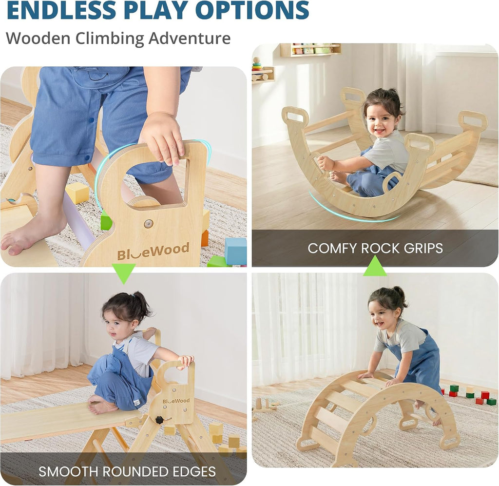 Triangle Set, Toddler Climbing Toys Indoor 7in1 Foldable