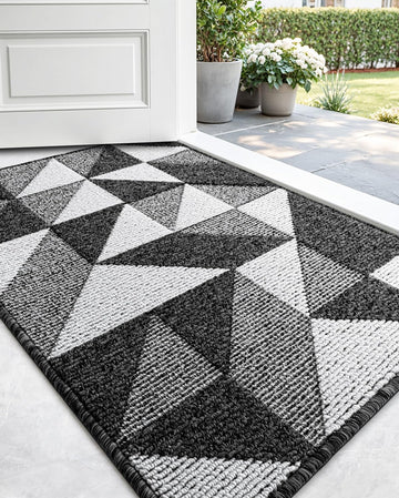Front Door Mats , 24x36 Non Slip Washable Entry Doormat | Low-Profile Absorbent Resist Dirt Inside Floor Entrance