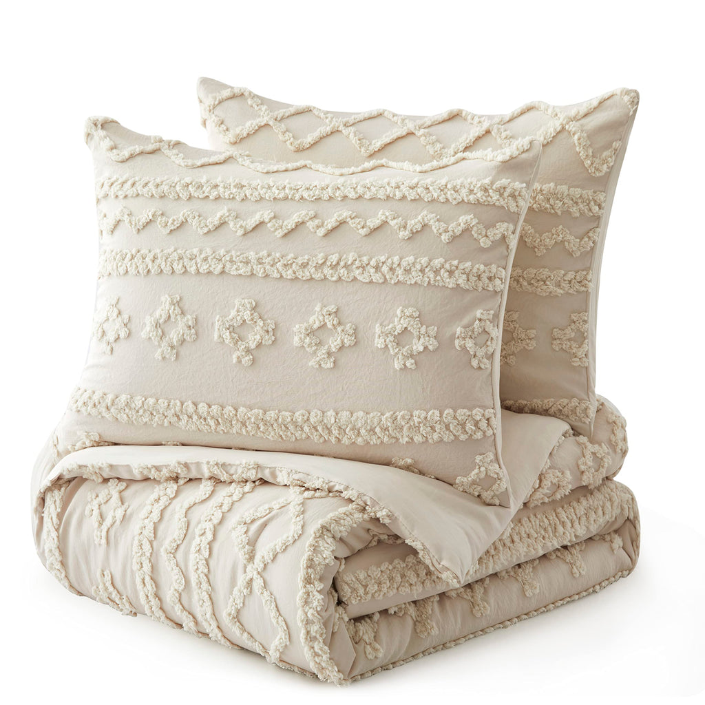 King Comforter Set, Tufted Boho Bedding Sets