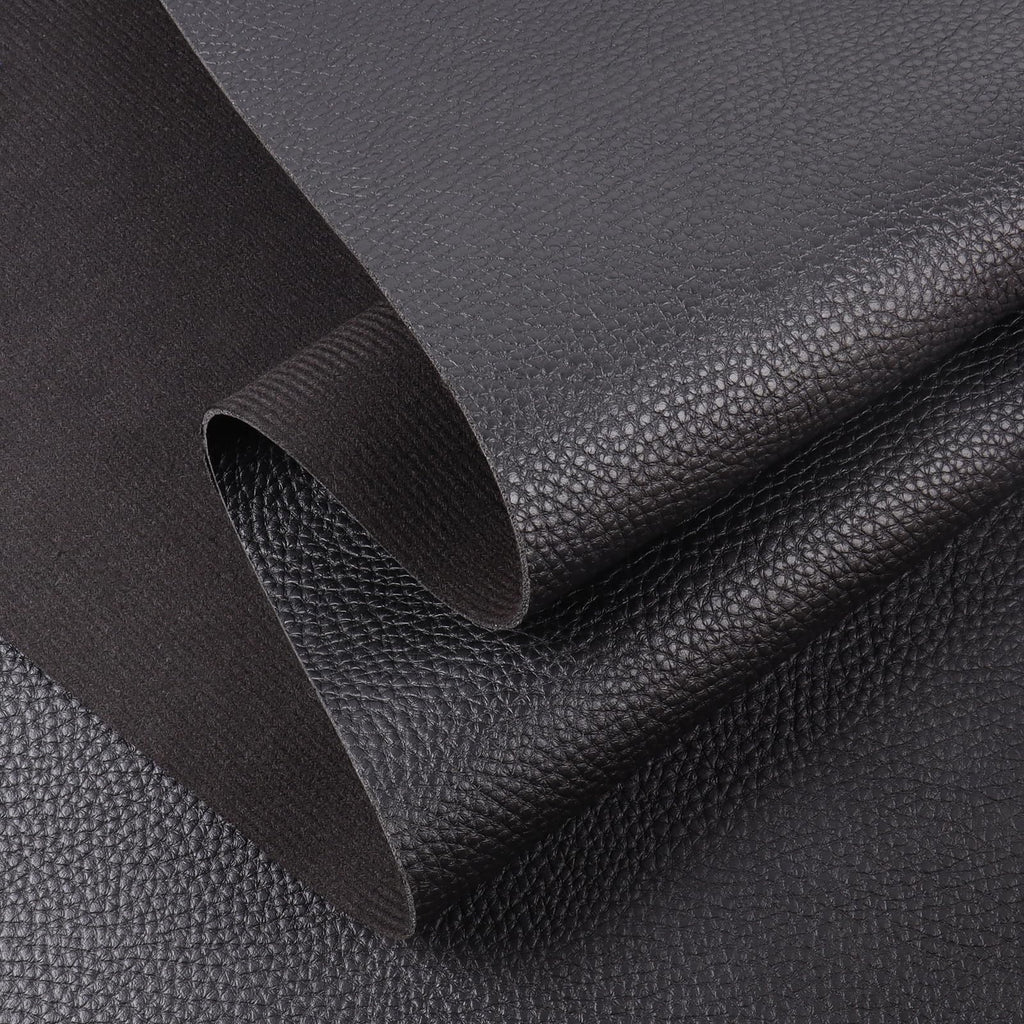 Waterproof Marine Vinyl Fabric 1.6mm Leather Sheets 54"×24" Black