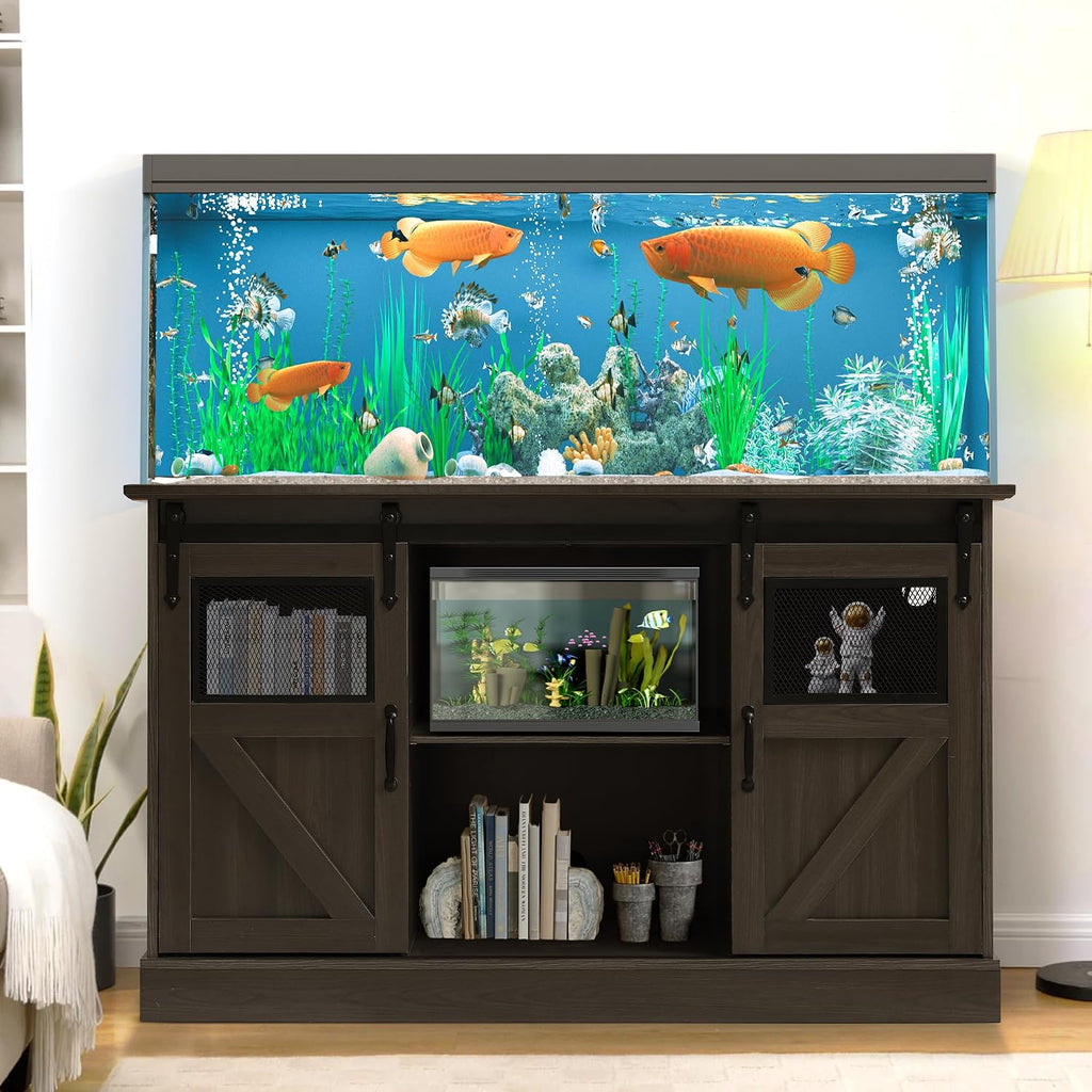 55-75 Gallon Fish Tank Stand, Heavy Duty Aquarium Stand, 1300LBS