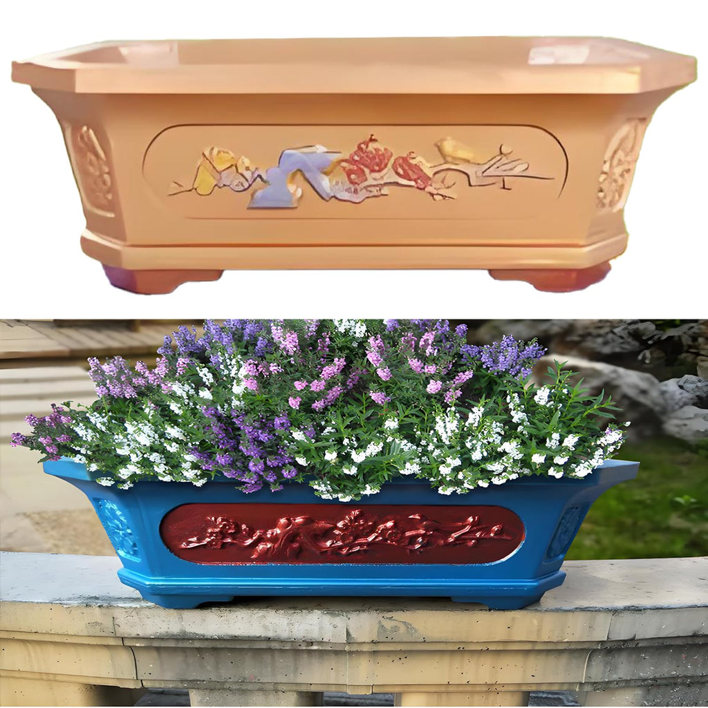 Large Planter Molds, Extra Large Concrete Planter Molds, Flowerpot Molds and Garden Decor (35 CM)