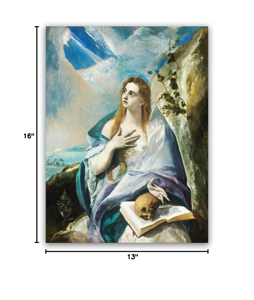 El Greco The Confessions of Mary Magdalene Poster - Renaissance Wall Art Print Religious Decor Bedroom Living Room