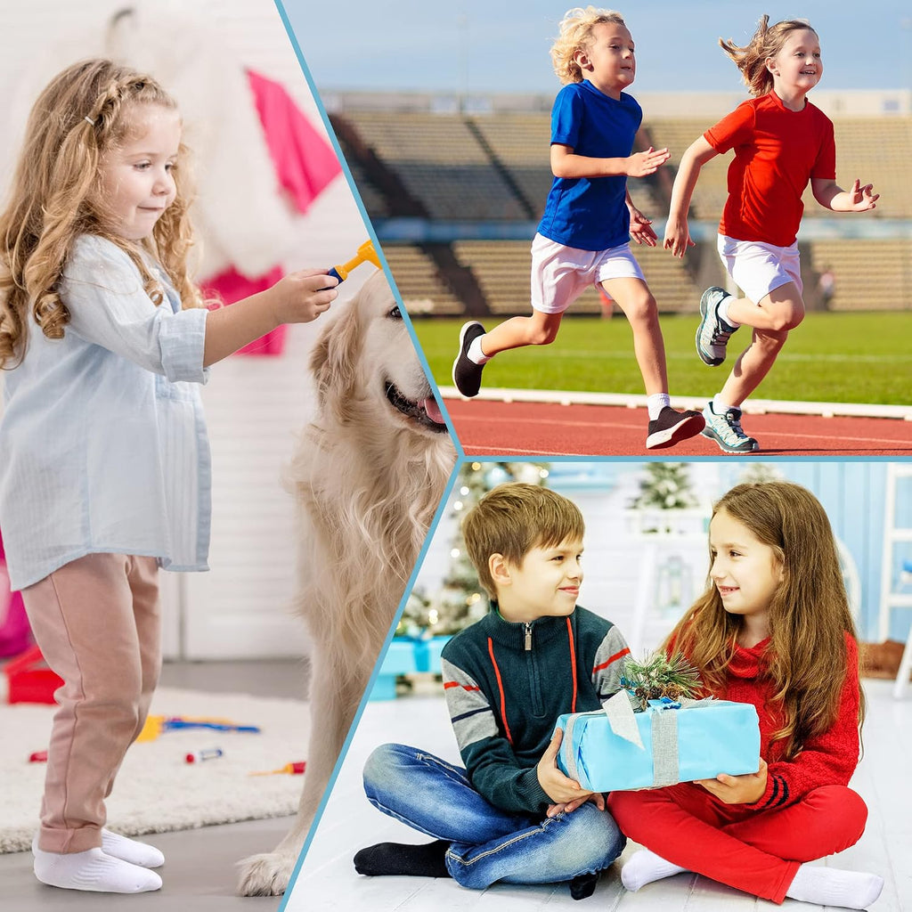 Kids Athletic Crew Socks Boys Girls Classics Cotton School Uniform Childs Sports Breathable Casual Socks 10 Pairs