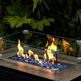 20 lbs Fire Glass for Propane Fire Pit, 1/2-Inch Reflective Fireplace Glass Rocks for Fire Pit Table, Cobalt Blue - Image 3