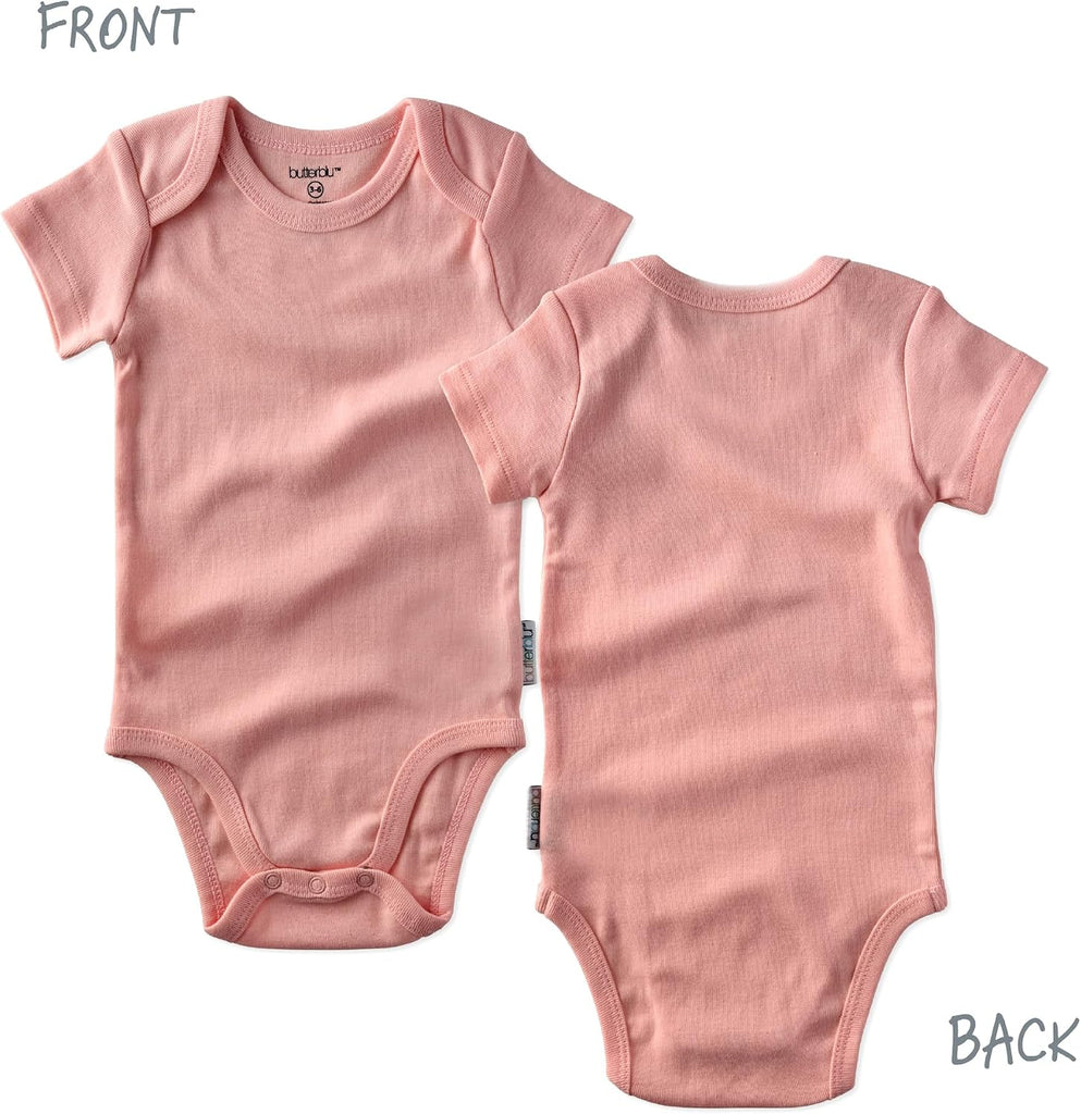 Avery Multipack Short Sleeve Bodysuits 100% Organic Cotton