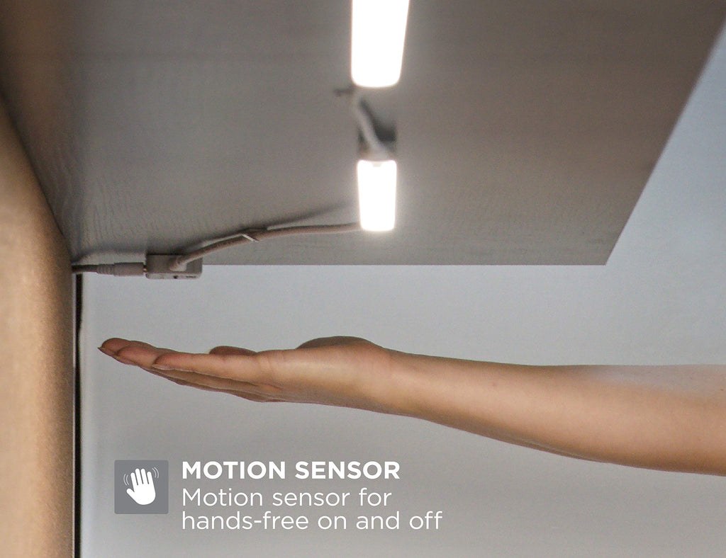 Under Cabinet Lighting Kit, 3-Bars, 12in. Each, DIY Tool-Free Install w/Magnetic Option, Daylight, 5000K, 1290 Lumens